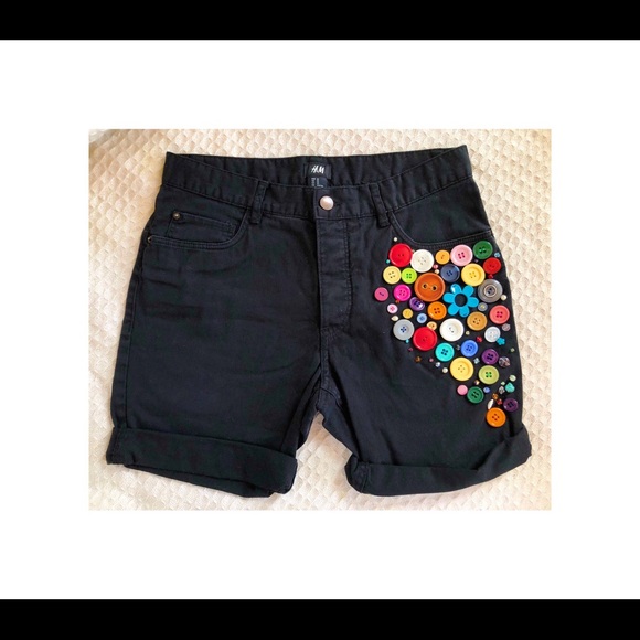 Button Up Shorts - Picture 1 of 4